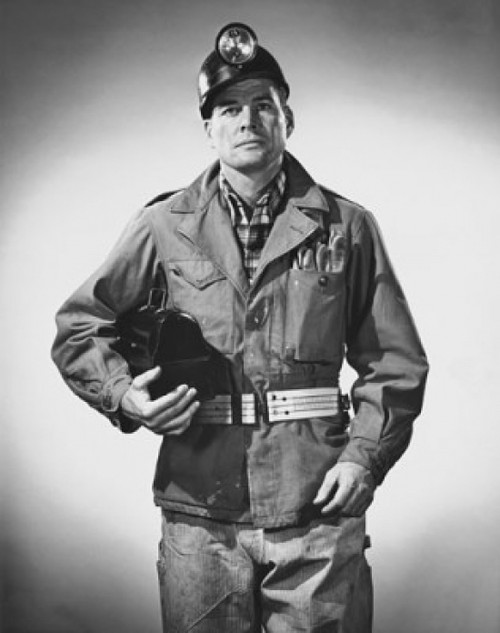 Miner standing in protective workwear Poster Print - Item # VARSAL255127