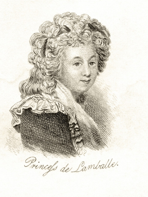 Princesse De Lamballe Marie Th_r?se Louise De Savoie-Carignan 1749 _1792 Italian French Courtier And Intimate Companion Of Marie-Antoinette From The Book Crabbs Historical Dictionary Published 1825 PosterPrint - Item # VARDPI1855666