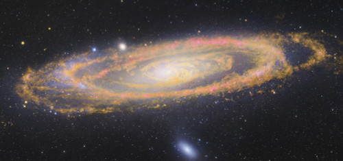 Infrared image of the Andromeda Galaxy, also known as Messier 31 or NGC 224 Poster Print - Item # VARPSTGEN100167S