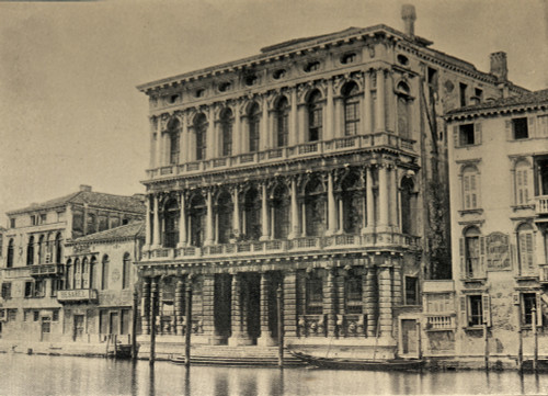 Robert Browning's Residence, Ca'rezzonico In Venice, Italy. From The Book The International Library Of Famous Literature.Published In London 1900. Volume Xiii. PosterPrint - Item # VARDPI1858406