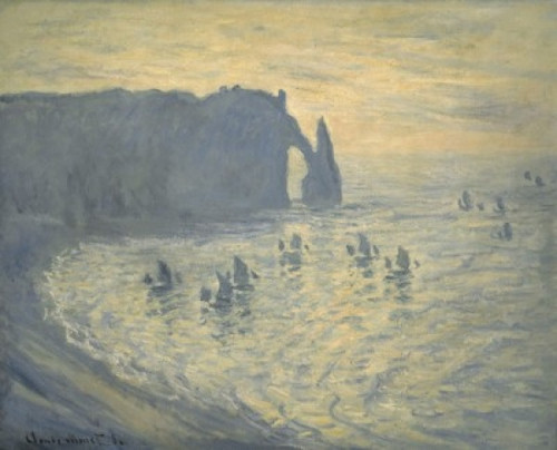Cliffs at Etretat  c. 1883/86  Claude Monet  Oil on canvas  Pushkin Museum of Fine Arts  Moscow Poster Print - Item # VARSAL261176 Cliffs at Etretat  c. 1883/86  Claude Monet  Oil on canvas  Pushkin Museum of Fine Arts  Moscow Poster Print - Item # VARSAL261176
