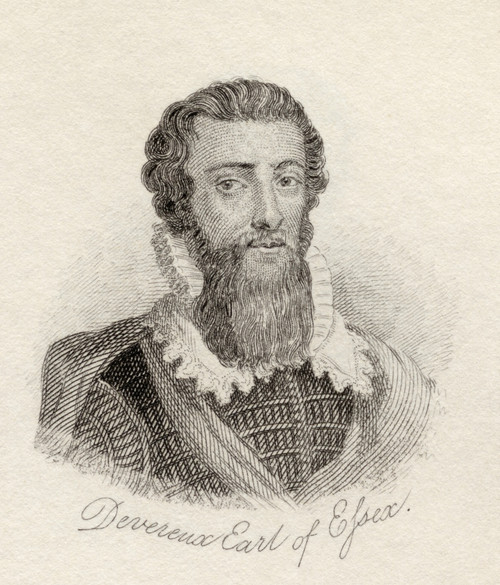Robert Devereux, 2Nd Earl Of Essex, Viscount Hereford, Lord Ferrers, Lord Bourchier, 1567 - 1601. English Soldier, Military Hero And Courtier. From The Book Crabbs Historical Dictionary Published 1825 PosterPrint - Item # VARDPI1855893