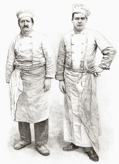 Two 19Th Century Chefs. From L'illustration Published 1897. PosterPrint - Item # VARDPI2334564