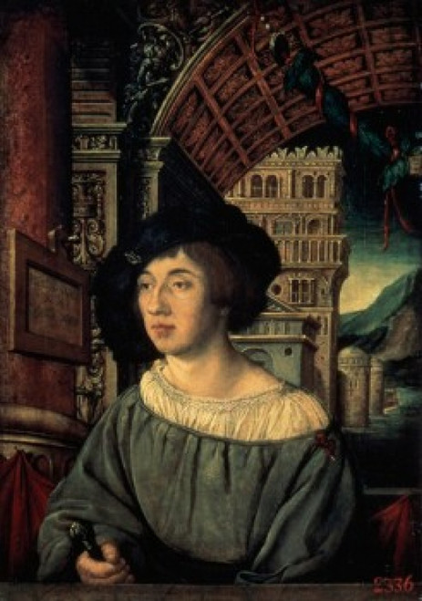 Portrait of a Man Painting   Ambrosius Holbein   Hermitage Museum  St. Petersburg Poster Print - Item # VARSAL261289