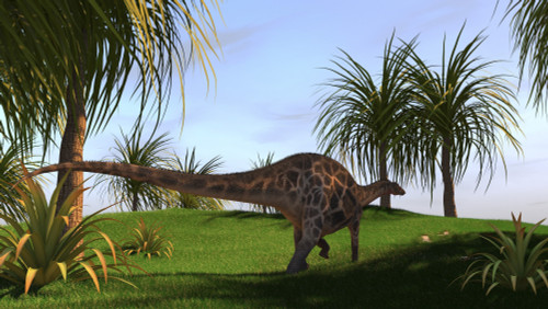Dicraeosaurus walking across a field Poster Print - Item # VARPSTKVA600274P