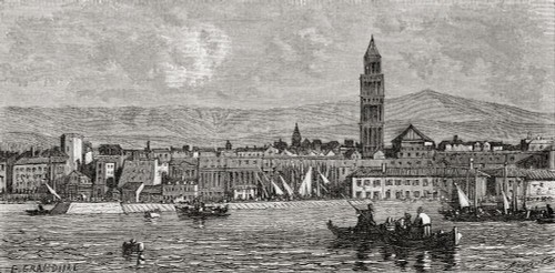 Split, Croatia In The 19Th Century. From El Mundo En La Mano, Published 1878. PosterPrint - Item # VARDPI1958211