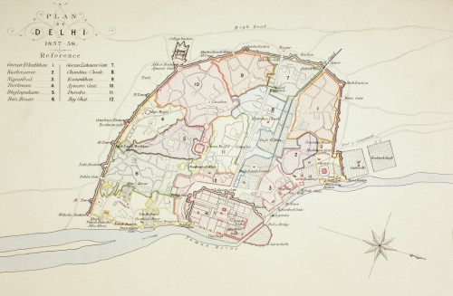 Plan Of Delhi In 1857 - 1858. From The Age We Live In, A History Of The Nineteenth Century PosterPrint - Item # VARDPI1903874