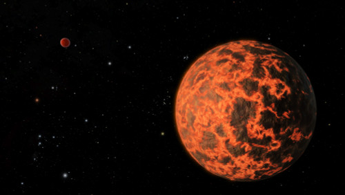 Artist's concept of an exoplanet known as UCF-1.01, orbiting a star called GJ 436 Poster Print - Item # VARPSTSTK204076S