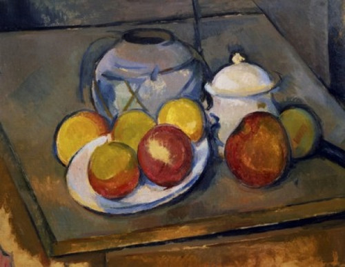 Flawed Vase  Sugar Bowl and Apples  Paul Cezanne  Oil on canvas  Musee de l'Orangerie  Paris  France Poster Print - Item # VARSAL1158779