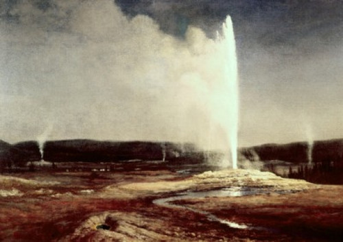 Geysers in Yellowstone Park  Albert Bierstadt Poster Print - Item # VARSAL900128909