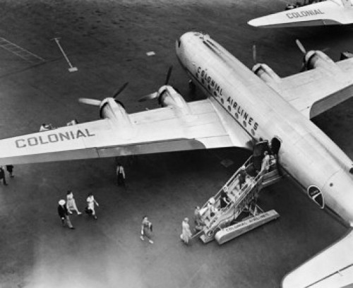 High angle view of passengers boarding an airplane Poster Print - Item # VARSAL2551771