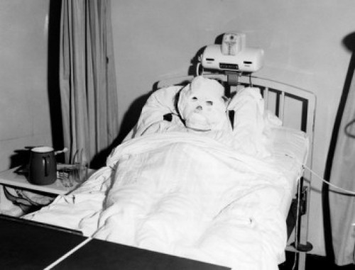 High angle view of a person covered with bandage Poster Print - Item # VARSAL25527452