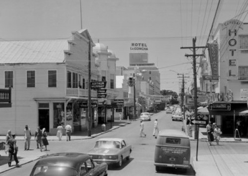 Buildings along a road  Duval Street  Key West  Florida  USA Poster Print - Item # VARSAL25546036