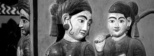Close-up of mural on a wall, Jaipur City Palace, Jaipur, Rajasthan, India Poster Print - Item # VARPPI171610