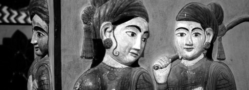 Close-up of mural on a wall, Jaipur City Palace, Jaipur, Rajasthan, India Poster Print - Item # VARPPI171610