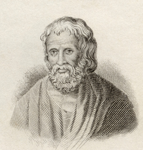 Moschion, 4Th Century Bc. Greek Tragic Poet. From Crabb's Historical Dictionary Published 1825. PosterPrint - Item # VARDPI1905828