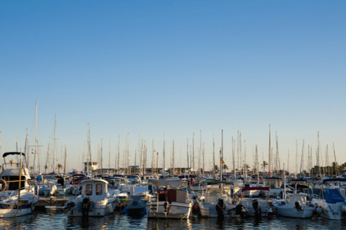Boats In Alcudia's Port, Mallorca, Balearic Islands, Spain PosterPrint - Item # VARDPI1929884