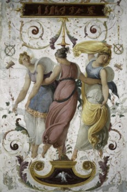 Decorative Panel with Jupiter  Juno and Dancer   Francesco Hayez   Correr Civic Museum  Venice Poster Print - Item # VARSAL263338