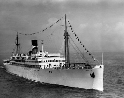 High angle view of a cruise ship in the sea Poster Print - Item # VARSAL25527795