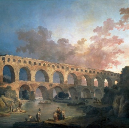 France  Paris  Musee Du Louvre  Pont Du Gard by Hubert Robert  Poster Print - Item # VARSAL11582078