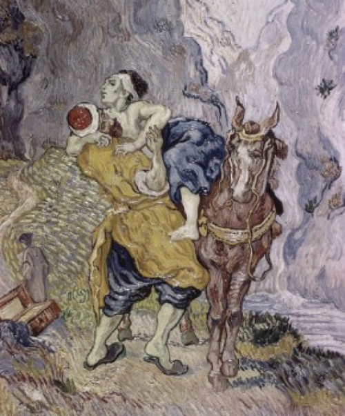 The Good Samaritan  1890  Vincent van Gogh  Oil on canvas  Kroller-Muller Museum  Otterlo  Netherlands Poster Print - Item # VARSAL2180512892
