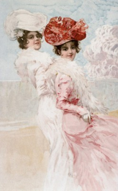 Two Women Nostalgia Cards Poster Print - Item # VARSAL9801315