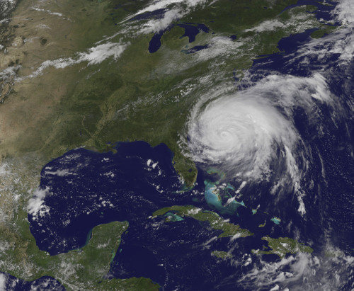 August 26, 2011 - Satellite view of Hurricane Irene Poster Print - Item # VARPSTSTK203709S