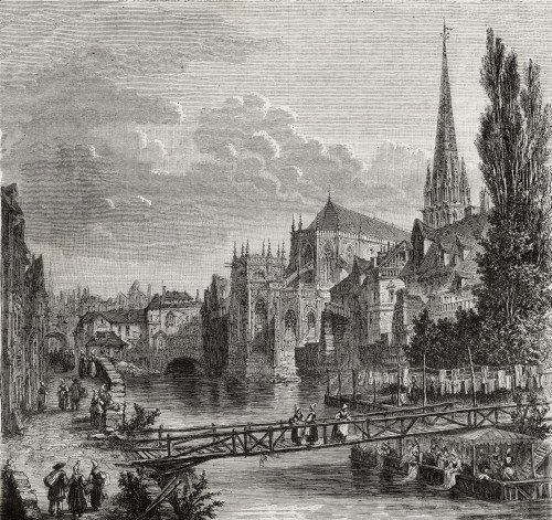 Caen, France In The 18Th Century.From Histoire De La Revolution Francaise By Louis Blanc. PosterPrint - Item # VARDPI1858190