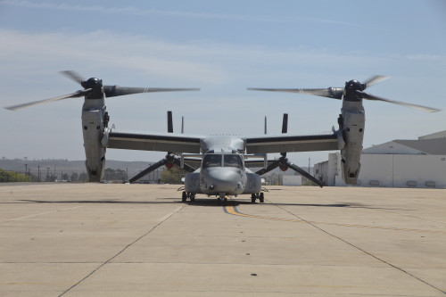An MV-22 Osprey taxiing at Marine Corps Air Station Miramar, California Poster Print - Item # VARPSTTZG100330M