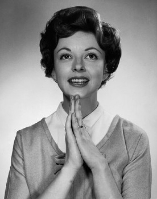 Close-up of a young woman praying Poster Print - Item # VARSAL25511215A