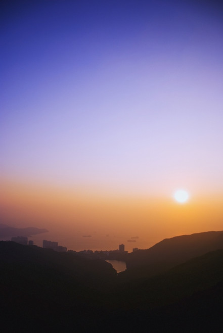 China, Hong Kong, East China Sea At Sunset From Peak; Aberdeen PosterPrint - Item # VARDPI1976320