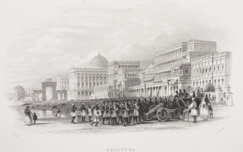 Calcutta The Esplanade. From The Book Gallery Of Historical Portraits Published C.1880. PosterPrint - Item # VARDPI1856178