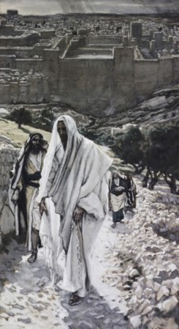 Jesus Goes to Bethany in the Evening  James Tissot  Poster Print - Item # VARSAL9999201