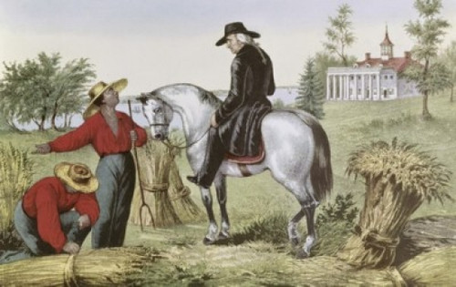 Washington at Mount Vernon  Currier & Ives Poster Print - Item # VARSAL900131974