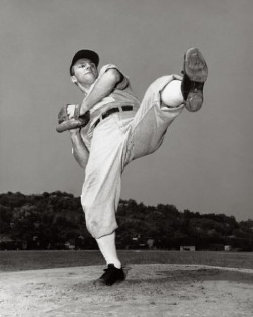 Baseball pitcher getting ready to pitch Poster Print - Item # VARSAL2553649