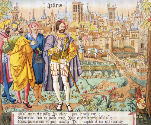 Paris In The 15Th Century. After A Beauvais Tapestry. From Les Artes Au Moyen Age, Published Paris 1873. PosterPrint - Item # VARDPI1903945