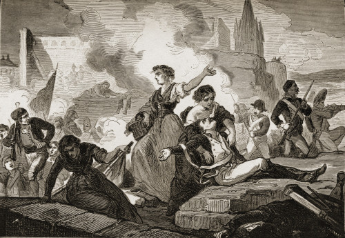 The Heriones Of Gerona,Spain. 1809 PosterPrint