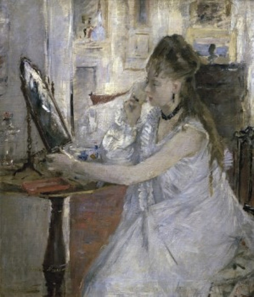 Young Woman Powdering Herself     1877   Berthe Morisot   Musee d'Orsay  Paris  Poster Print - Item # VARSAL11581143