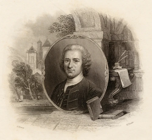 Jean-Jacques Rousseau,1712-1778. Swiss Philosopher. Drawn By G. Howse Engraved By W. Finden. PosterPrint - Item # VARDPI1857522