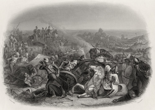 The Battle Of Meeanee 1843 Engraved By C H Jeens After E Armitage PosterPrint - Item # VARDPI1860748
