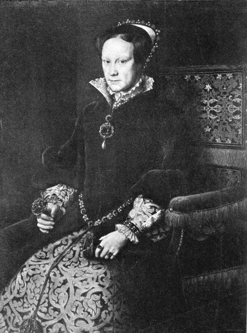 Mary I 1516 To 1558 Queen Of England Engraved After Painting By Sir Anthonis Mor Also Known As Antonio Moro PosterPrint