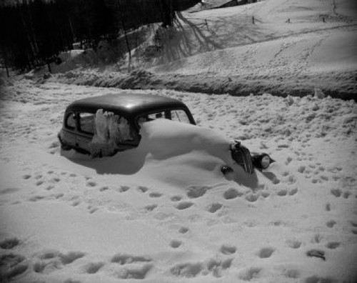 Car covered in snow Poster Print - Item # VARSAL255423568