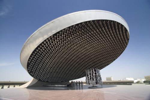 Baghdad, Iraq - A great dome sits at 12 degrees over the Monument to the Unknown Soldier. Its 42m disc represents the shield of a fallen soldier Poster Print - Item # VARPSTTMO100088M
