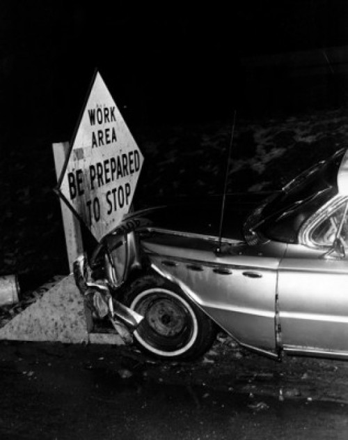 High angle view of car accident Poster Print - Item # VARSAL2556677
