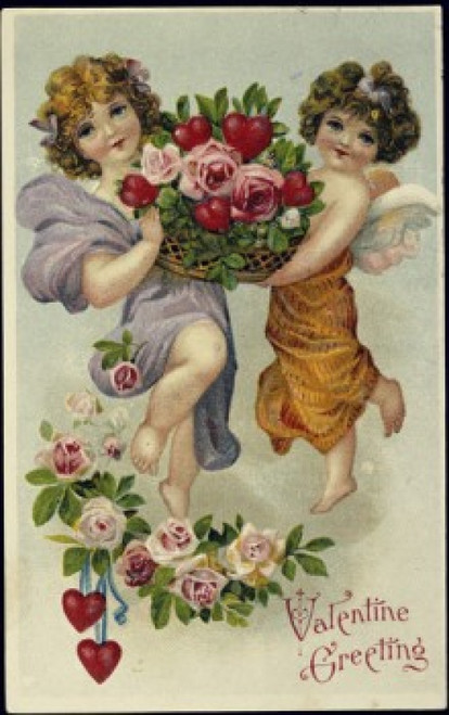 Valentine Greetings  C. 1900  Nostalgia Cards  Illustration Poster Print - Item # VARSAL9801072