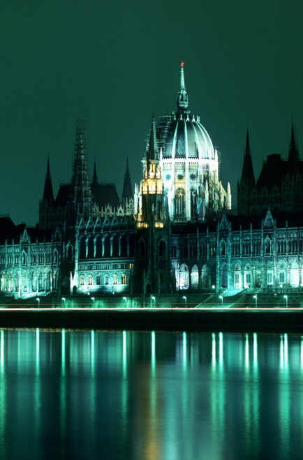 R.Watts; Parliament Building At Night, Budapest, Hungary PosterPrint - Item # VARDPI2073717