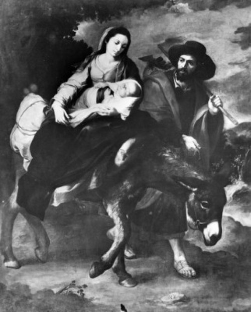Flight into Egypt   1650  Bartolome Esteban Murillo  Oil on canvas Poster Print - Item # VARSAL25517355