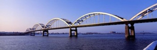 Centennial Bridge  Iowa  Illinois Poster Print by Panoramic Images (38 x 12) - Item # PPI55478