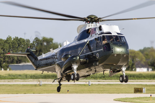 Two U.S. Marine Corps CH-46E Sea Knight helicopters in flight. -  StocktrekImages