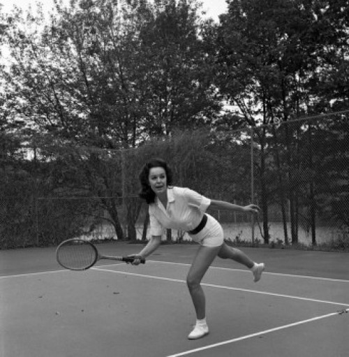 Woman playing tennis Poster Print - Item # VARSAL255418140